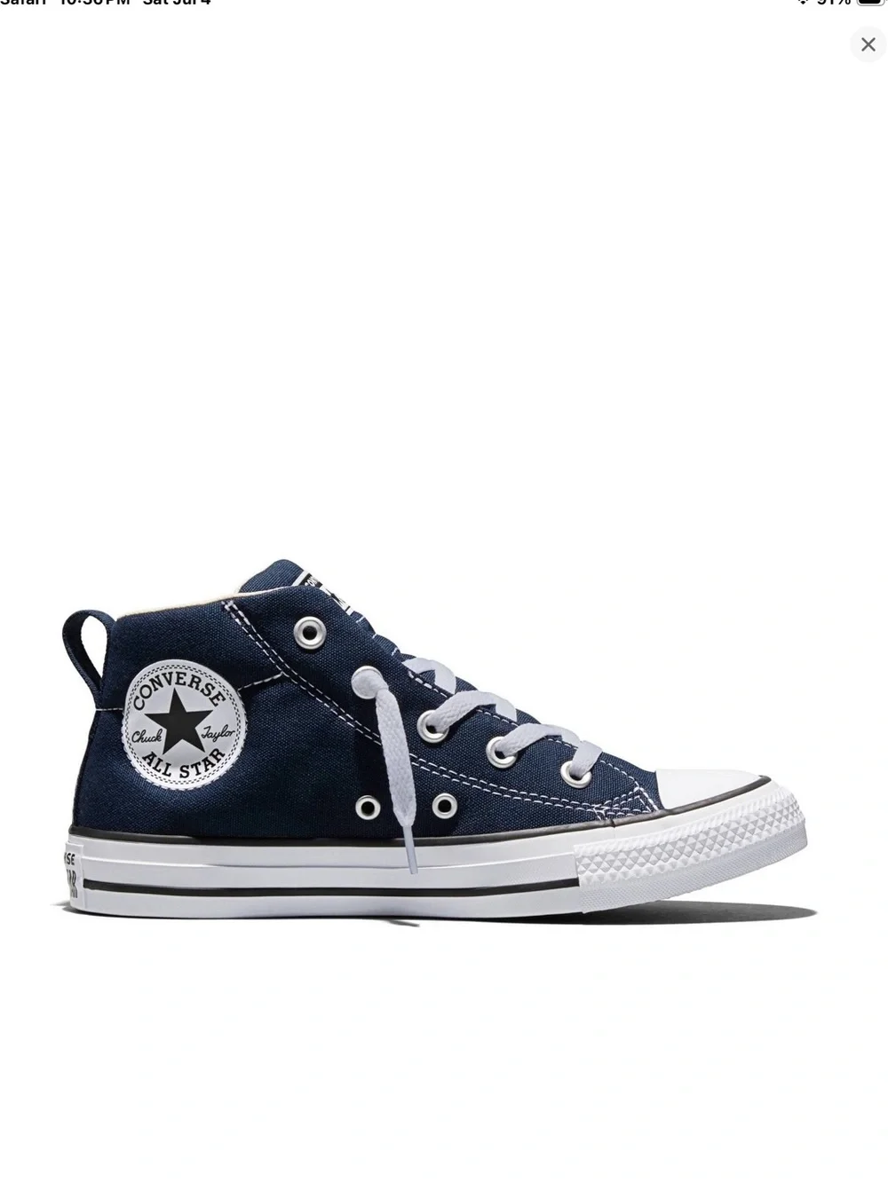 Converse Kids' Street Ox Mid Top Sneakers - Navy retail $68